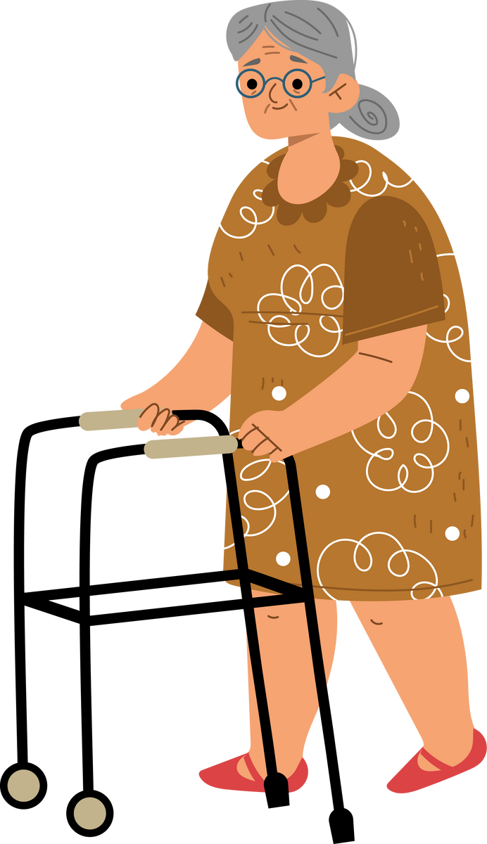 Disabled woman