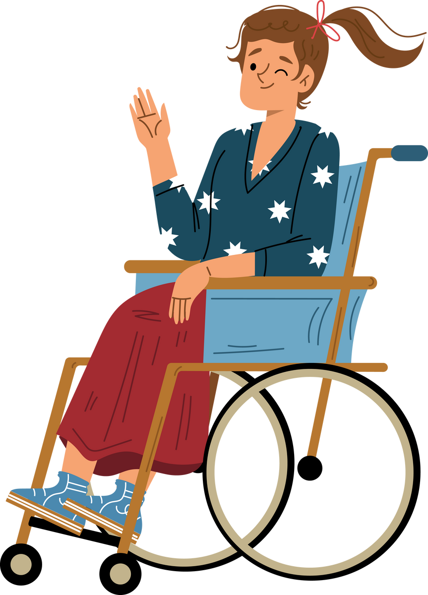 Disabled woman